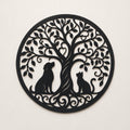 Tree of Life Metal Sign, Dog Cat Memorial Art, Pet Loss Grave Marker